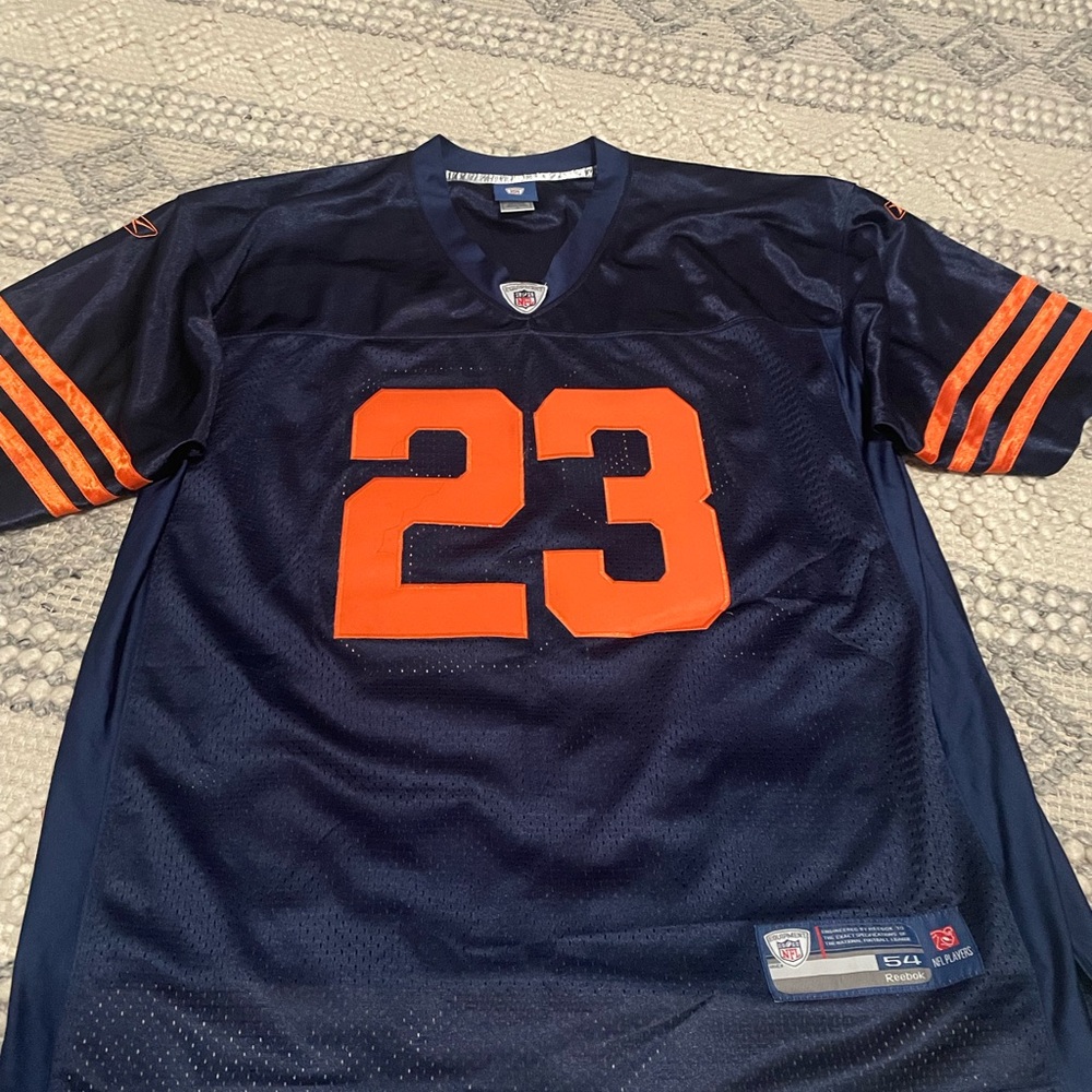 Reebok Navy and Orange Men's Jersey